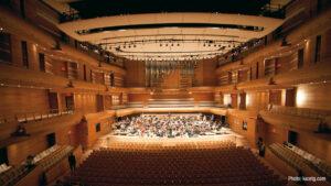 View of acoustically optimised concert hall