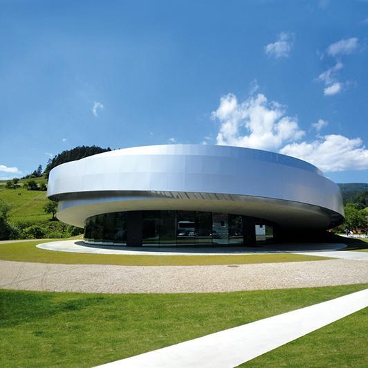 Exterior view Cultural Centre for European Space Technology Vitanje, Slovenia