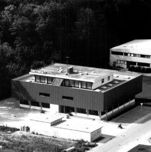 Außenansicht Firmengelände Gerriets GmbH, Umkirch, 1970