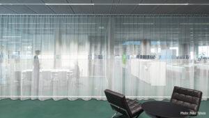 lichtdurchlässige Stoffe zur Raumgestaltung im Büro