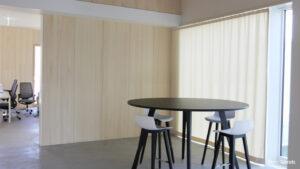 Bright room concept with anti-glare curtains and sound curtains