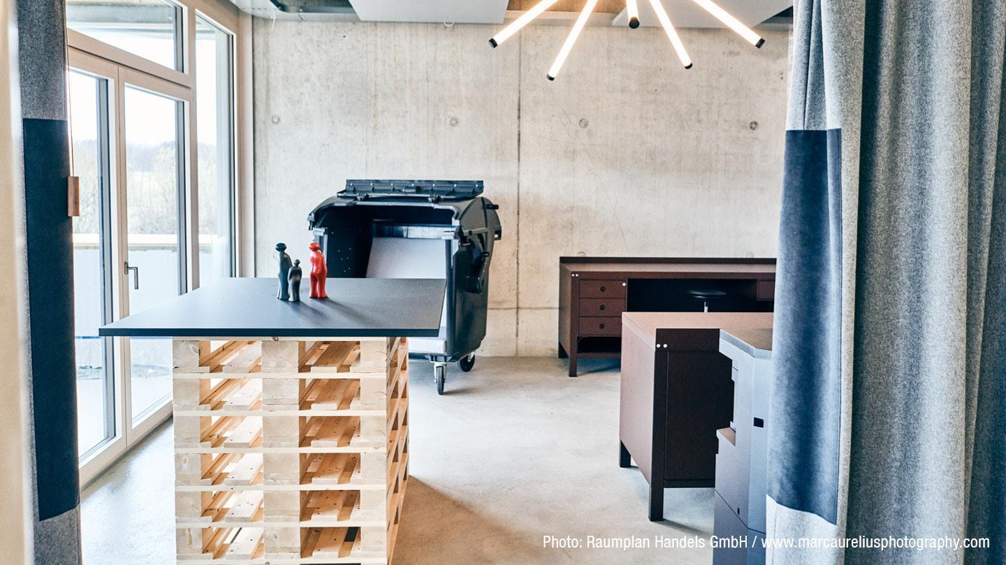 Desks, work areas and acoustic curtain with grip edge and pull cord