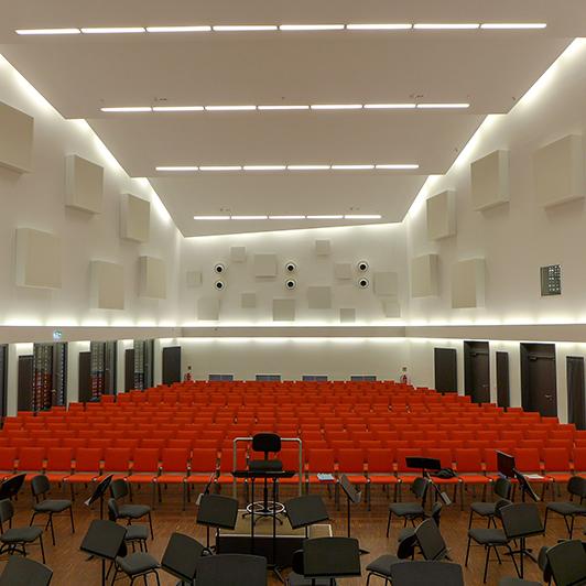 Berlin Georg-Friedrich-Haendel-Saal, bannière enroulable en ABSORBER CS 450